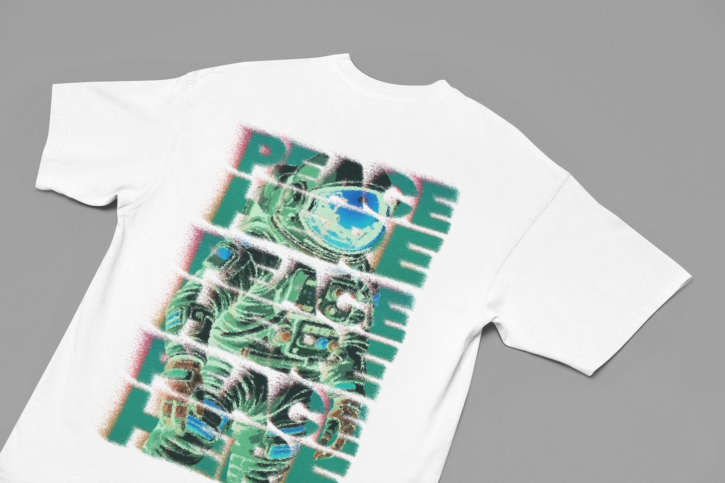ASTRO WHITE TEE V2 | PEACEHEREx LilBear