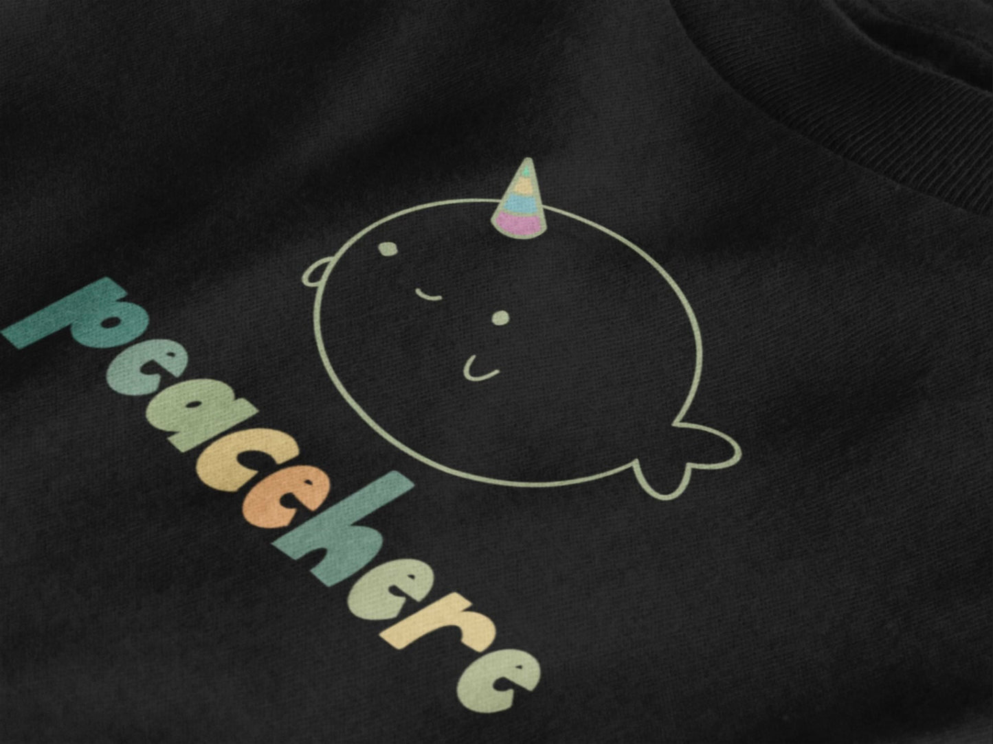 UNIFISH TEE BLACK | PEACEHEREx LilBear