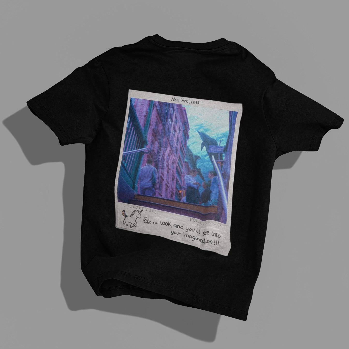UNICORN TEE BLACK | PEACEHEREx LilBear