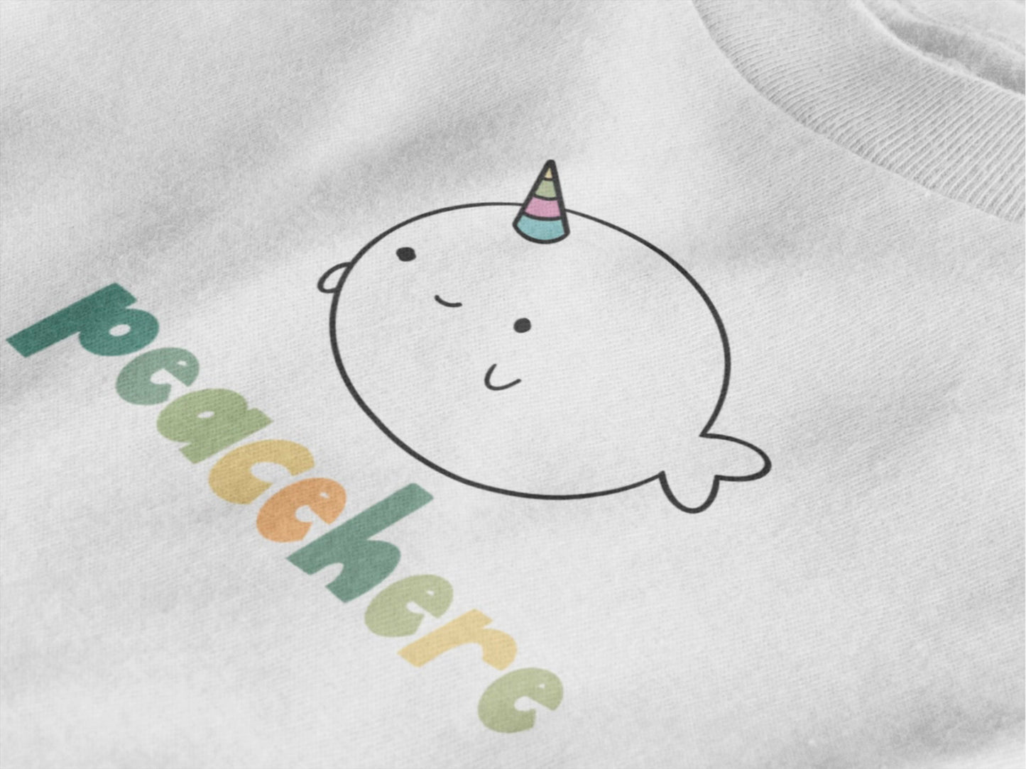 UNIFISH TEE WHITE | PEACEHEREx LilBear