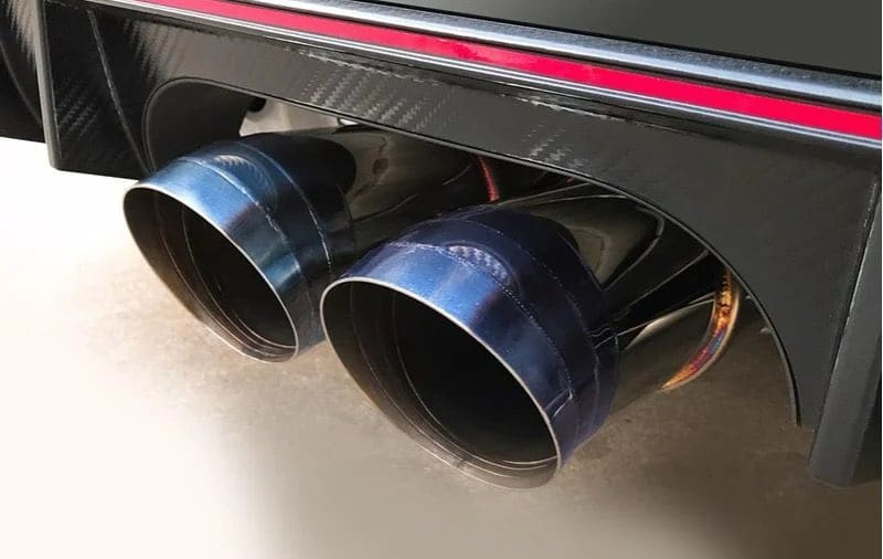 Dual Burn Tip Titanium Exhaust Custom by LB RACING
