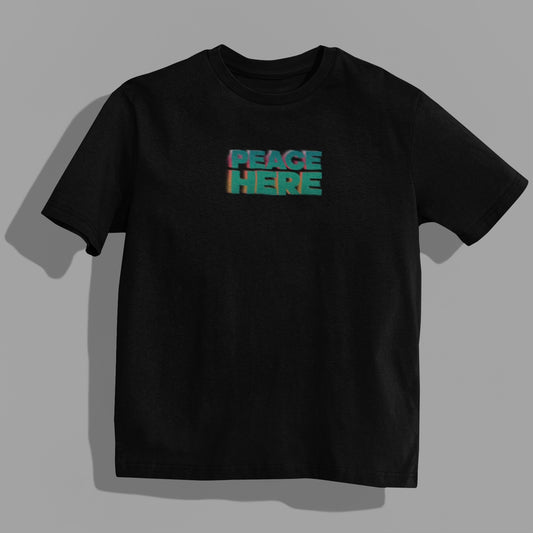 ASTRO BLACK TEE V2 | PEACEHEREx LilBear