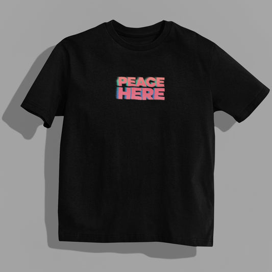 ASTRO BLACK TEE | PEACEHEREx LilBear