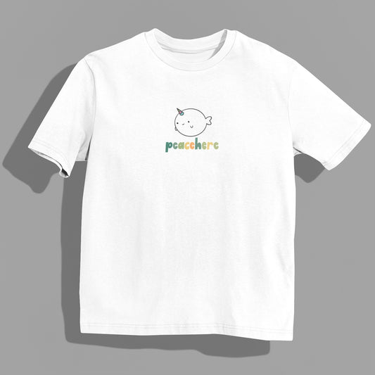 UNIFISH TEE WHITE | PEACEHEREx LilBear