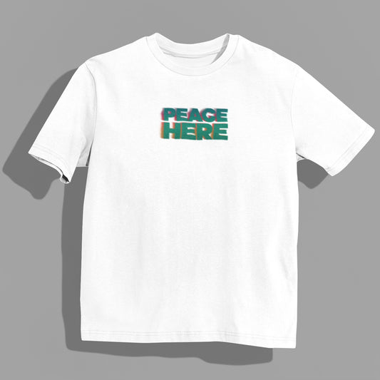 ASTRO WHITE TEE V2 | PEACEHEREx LilBear