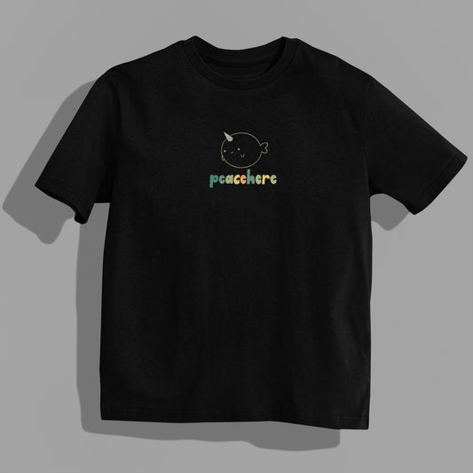 UNIFISH TEE BLACK | PEACEHEREx LilBear