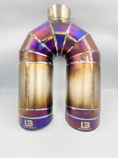 Dual Burn Tip Titanium Exhaust Custom by LB RACING